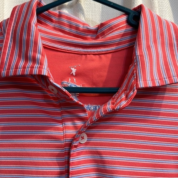 Men’s Fairway & Greene Striped Polyester & Spandex Golf Polo Size XL - Picture 5 of 8